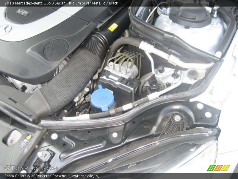 Iridium Silver Metallic / Black 2010 Mercedes-Benz E 550 Sedan