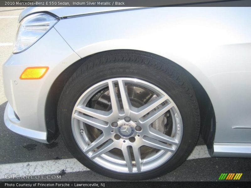Iridium Silver Metallic / Black 2010 Mercedes-Benz E 550 Sedan