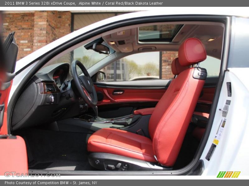  2011 3 Series 328i xDrive Coupe Coral Red/Black Dakota Leather Interior