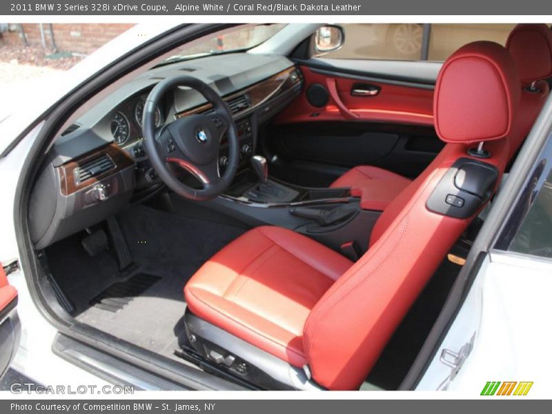  2011 3 Series 328i xDrive Coupe Coral Red/Black Dakota Leather Interior