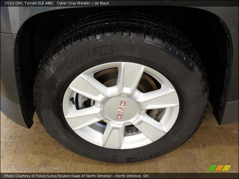 Cyber Gray Metallic / Jet Black 2010 GMC Terrain SLE AWD