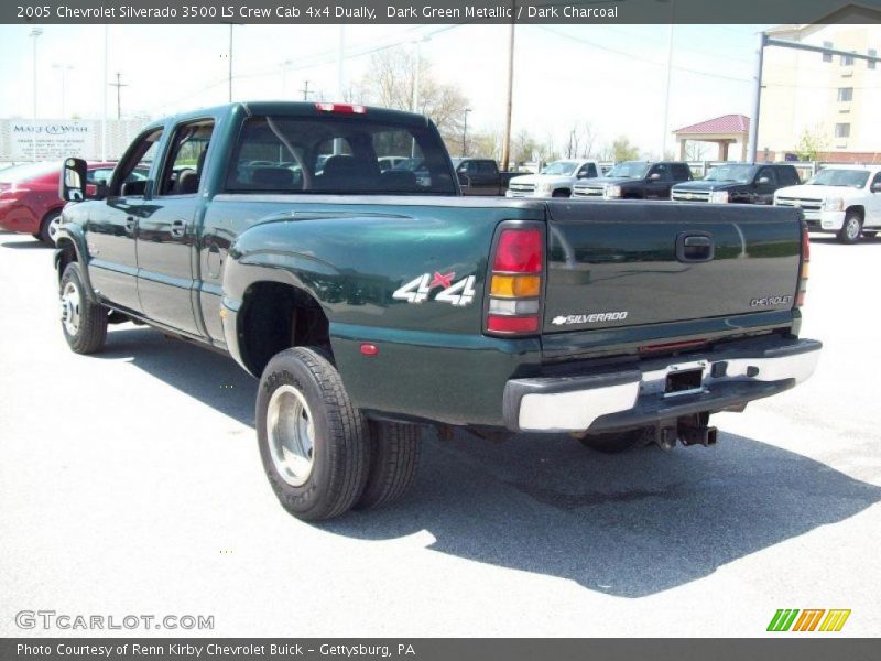  2005 Silverado 3500 LS Crew Cab 4x4 Dually Dark Green Metallic