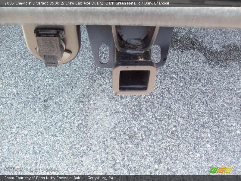 Dark Green Metallic / Dark Charcoal 2005 Chevrolet Silverado 3500 LS Crew Cab 4x4 Dually