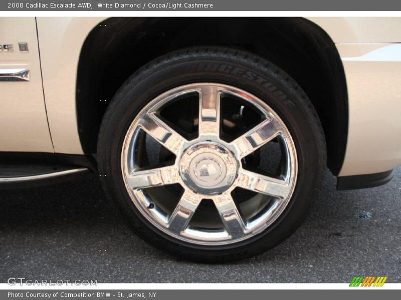 White Diamond / Cocoa/Light Cashmere 2008 Cadillac Escalade AWD