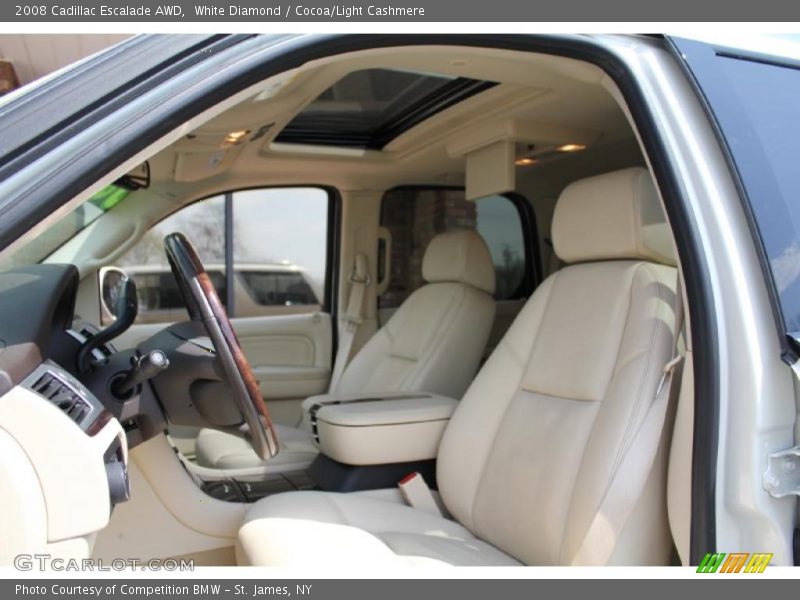 White Diamond / Cocoa/Light Cashmere 2008 Cadillac Escalade AWD