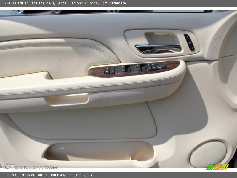 White Diamond / Cocoa/Light Cashmere 2008 Cadillac Escalade AWD