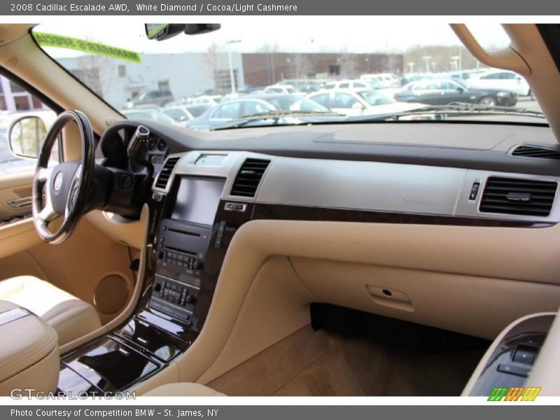 White Diamond / Cocoa/Light Cashmere 2008 Cadillac Escalade AWD