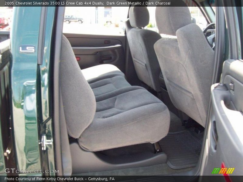 Dark Green Metallic / Dark Charcoal 2005 Chevrolet Silverado 3500 LS Crew Cab 4x4 Dually