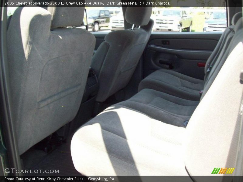Dark Green Metallic / Dark Charcoal 2005 Chevrolet Silverado 3500 LS Crew Cab 4x4 Dually