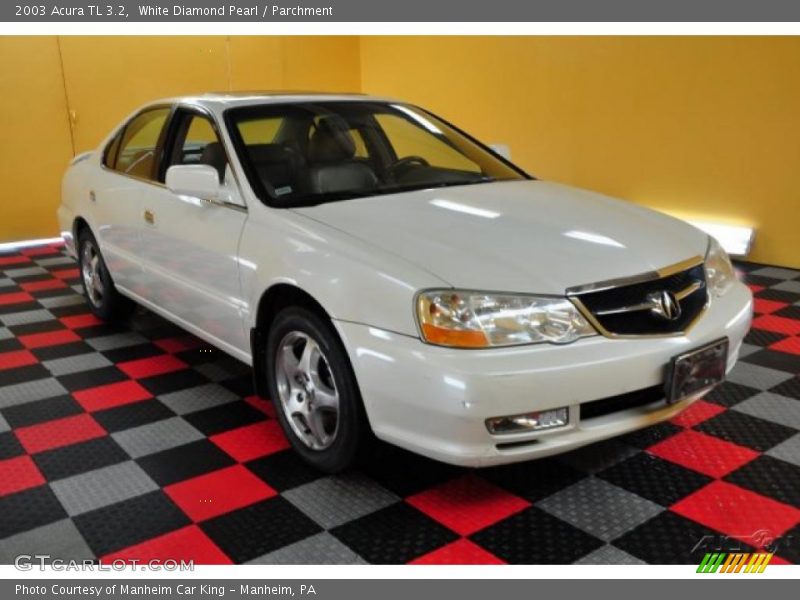 White Diamond Pearl / Parchment 2003 Acura TL 3.2