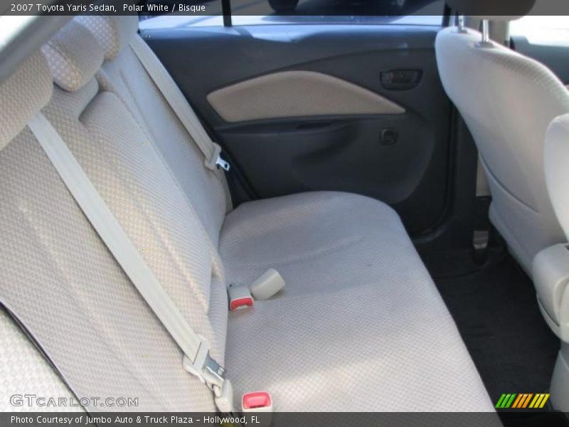 Polar White / Bisque 2007 Toyota Yaris Sedan