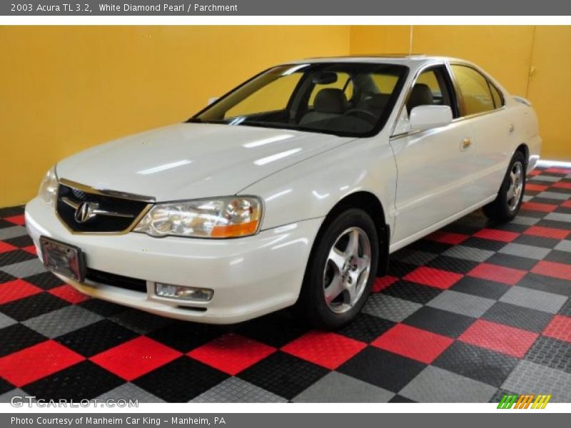 White Diamond Pearl / Parchment 2003 Acura TL 3.2