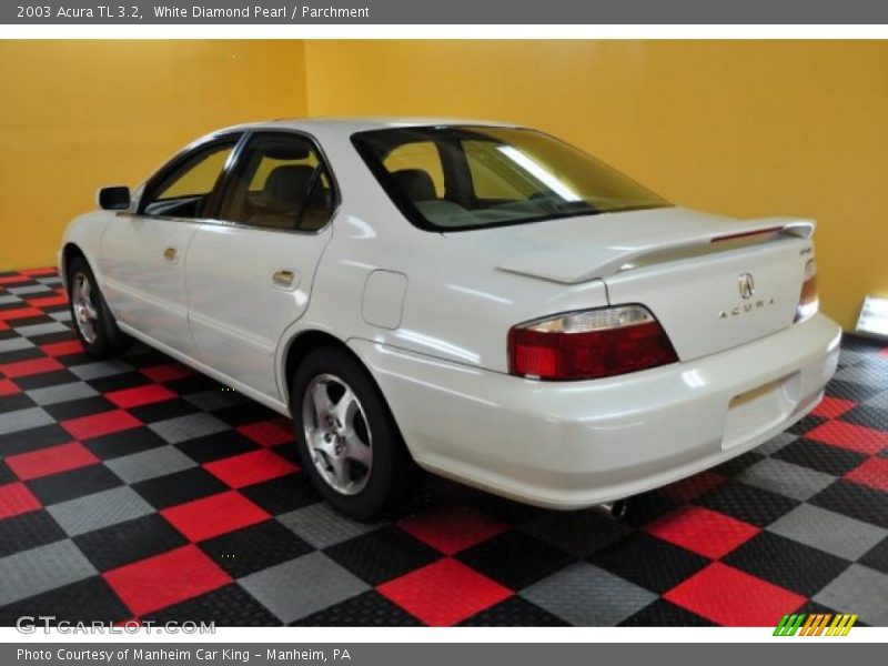 White Diamond Pearl / Parchment 2003 Acura TL 3.2