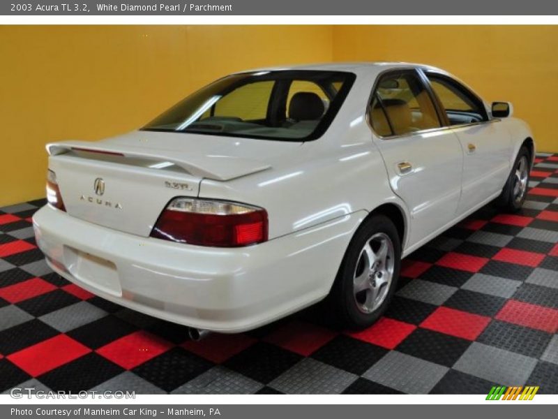 White Diamond Pearl / Parchment 2003 Acura TL 3.2