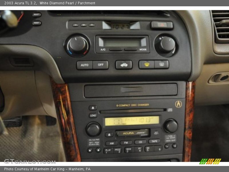 White Diamond Pearl / Parchment 2003 Acura TL 3.2