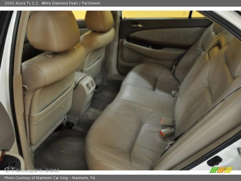 White Diamond Pearl / Parchment 2003 Acura TL 3.2