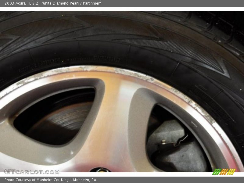 White Diamond Pearl / Parchment 2003 Acura TL 3.2