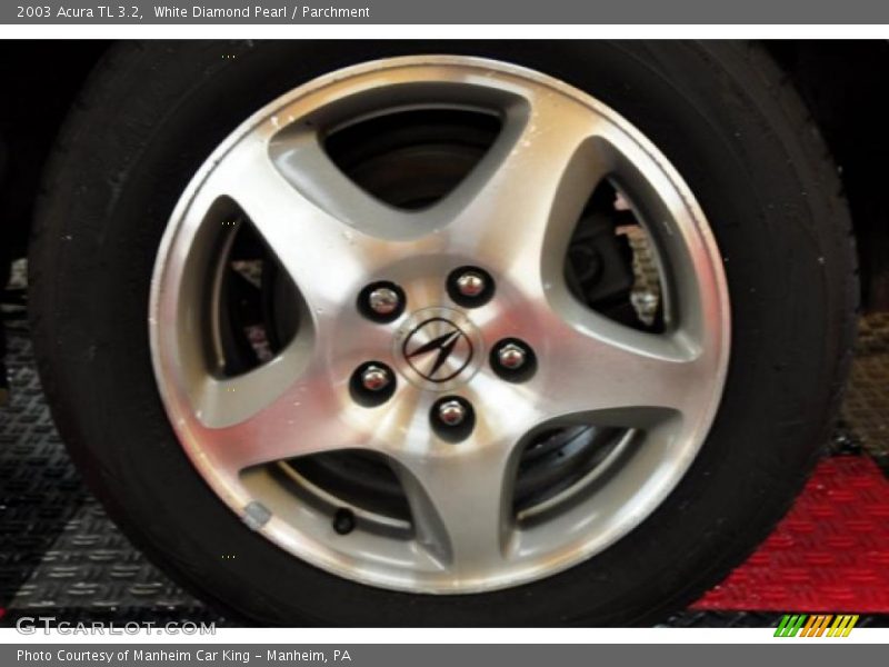 White Diamond Pearl / Parchment 2003 Acura TL 3.2