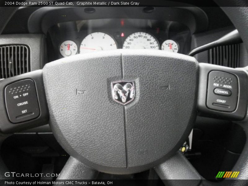 Graphite Metallic / Dark Slate Gray 2004 Dodge Ram 2500 ST Quad Cab