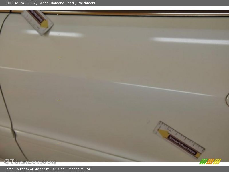 White Diamond Pearl / Parchment 2003 Acura TL 3.2