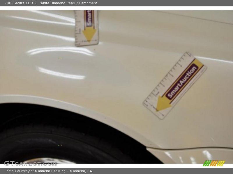White Diamond Pearl / Parchment 2003 Acura TL 3.2