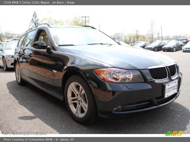 Jet Black / Beige 2008 BMW 3 Series 328xi Wagon