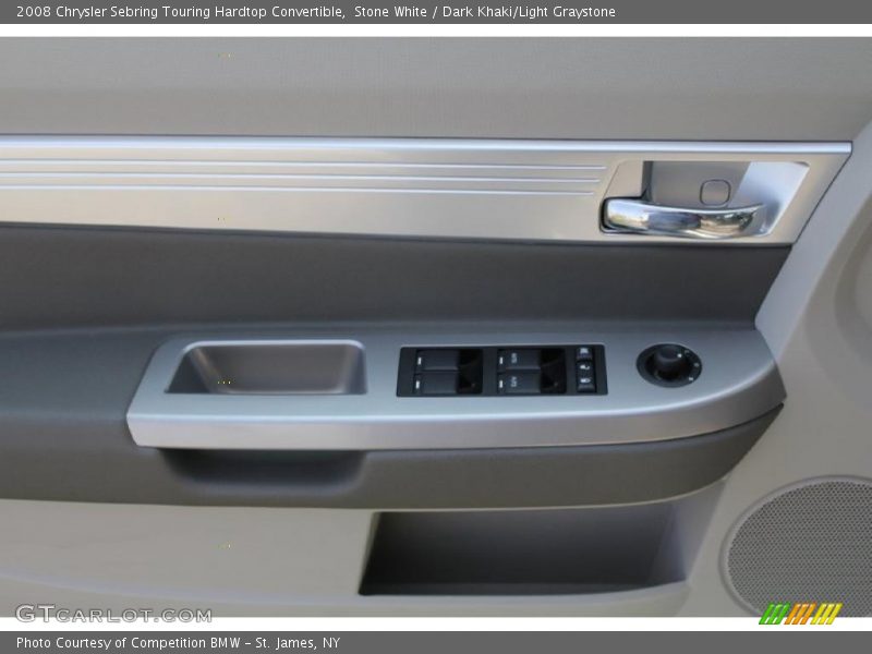 Stone White / Dark Khaki/Light Graystone 2008 Chrysler Sebring Touring Hardtop Convertible
