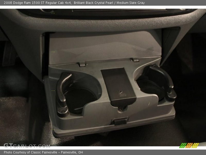 Brilliant Black Crystal Pearl / Medium Slate Gray 2008 Dodge Ram 1500 ST Regular Cab 4x4