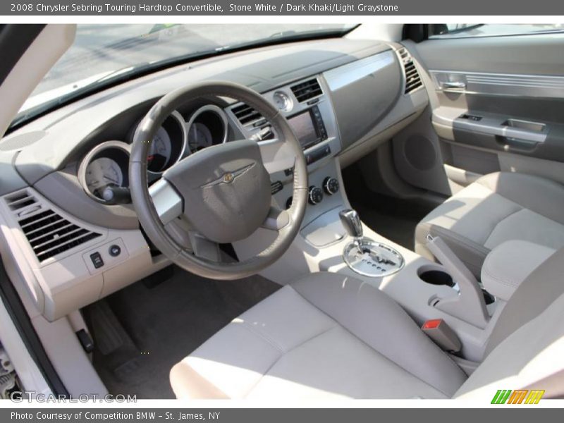 Dark Khaki/Light Graystone Interior - 2008 Sebring Touring Hardtop Convertible 