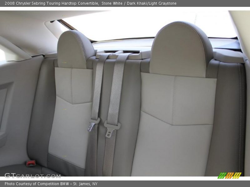 Stone White / Dark Khaki/Light Graystone 2008 Chrysler Sebring Touring Hardtop Convertible