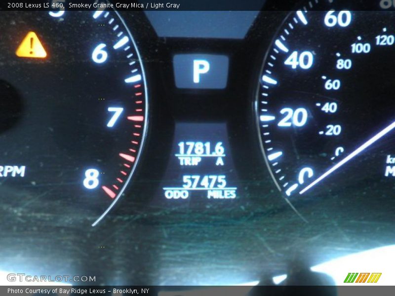 Smokey Granite Gray Mica / Light Gray 2008 Lexus LS 460