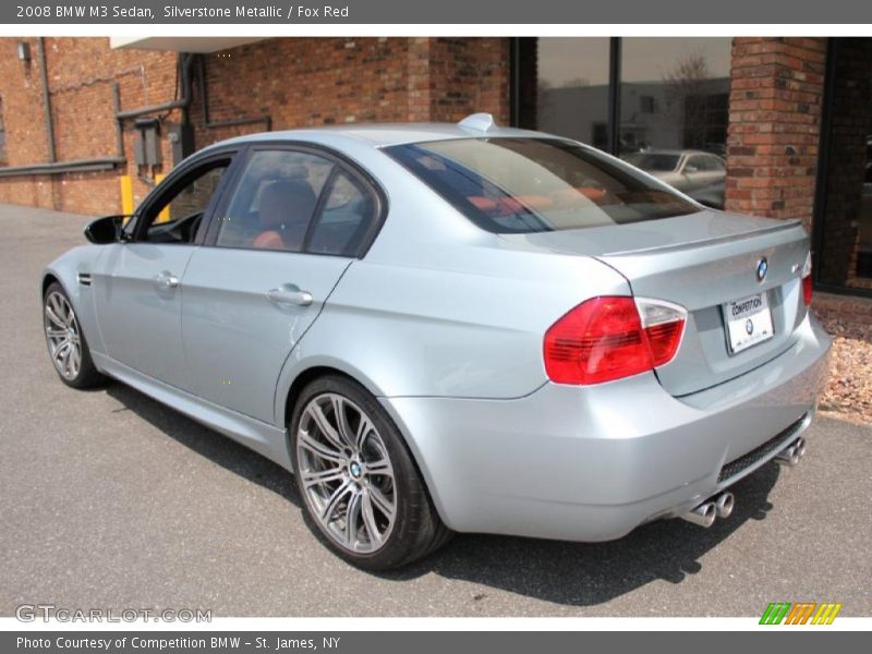 Silverstone Metallic / Fox Red 2008 BMW M3 Sedan