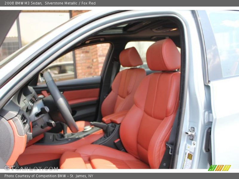  2008 M3 Sedan Fox Red Interior
