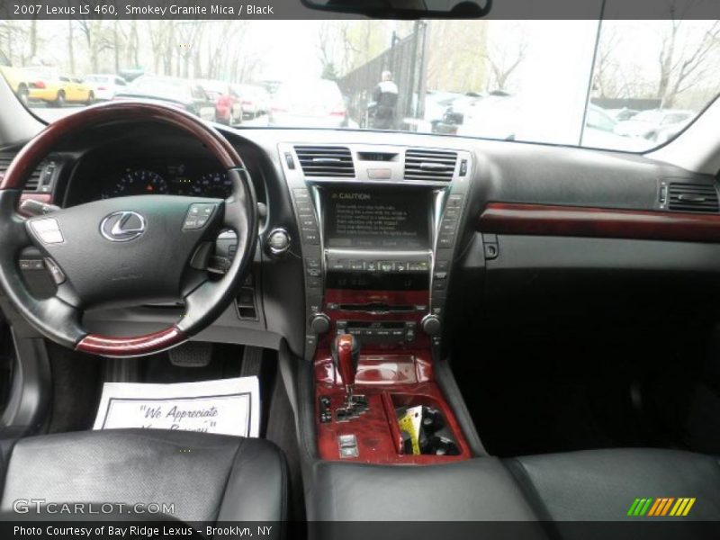 Smokey Granite Mica / Black 2007 Lexus LS 460