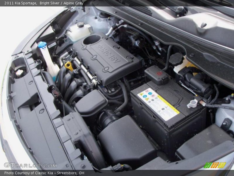  2011 Sportage  Engine - 2.4 Liter DOHC 16-Valve CVVT 4 Cylinder