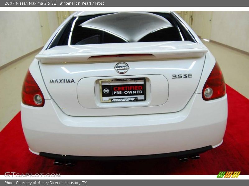 Winter Frost Pearl / Frost 2007 Nissan Maxima 3.5 SE