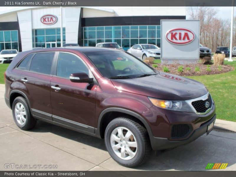 Dark Cherry / Black 2011 Kia Sorento LX