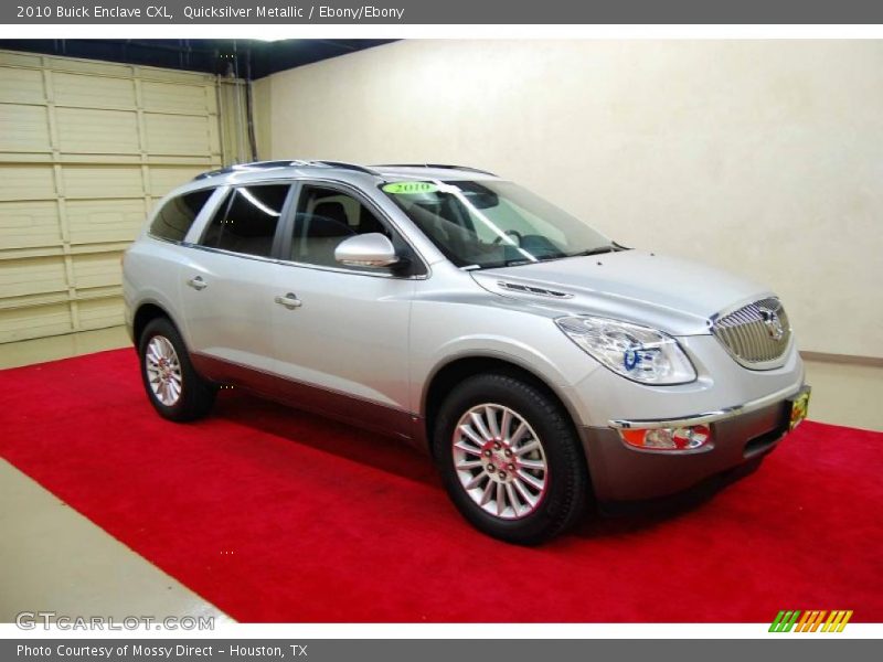 Quicksilver Metallic / Ebony/Ebony 2010 Buick Enclave CXL