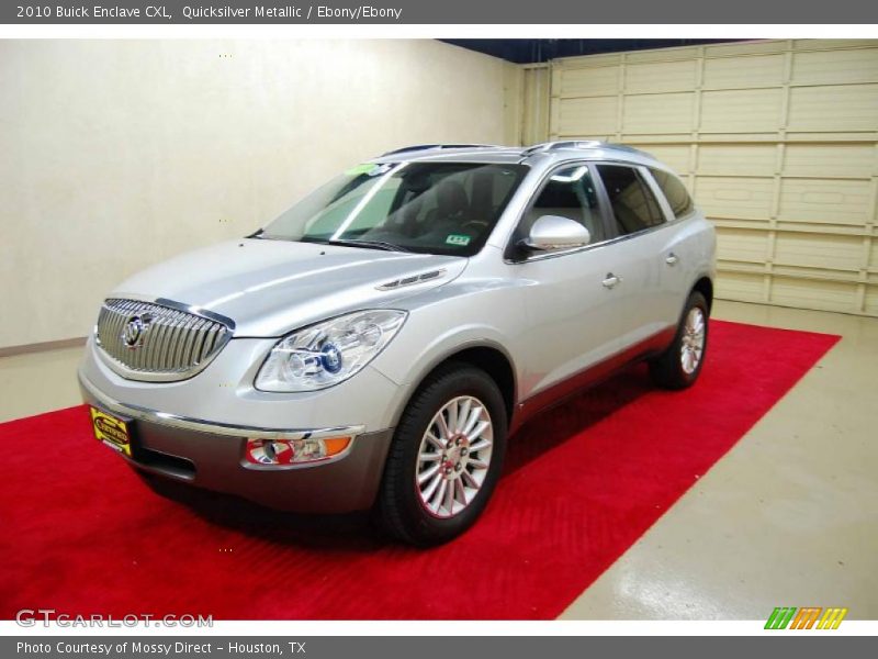 Quicksilver Metallic / Ebony/Ebony 2010 Buick Enclave CXL