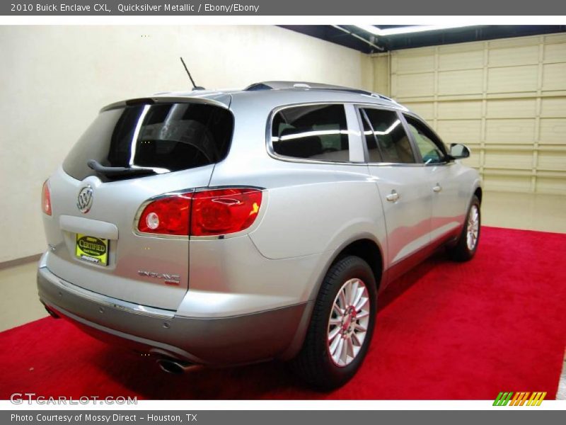 Quicksilver Metallic / Ebony/Ebony 2010 Buick Enclave CXL