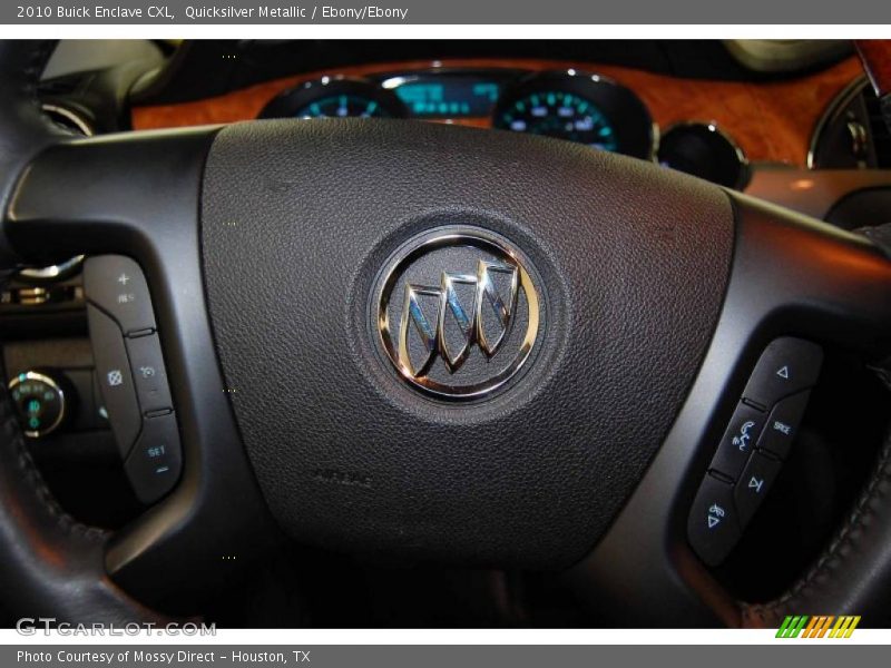 Quicksilver Metallic / Ebony/Ebony 2010 Buick Enclave CXL
