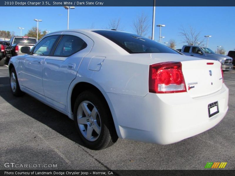 Stone White / Dark Slate Gray 2010 Dodge Charger 3.5L