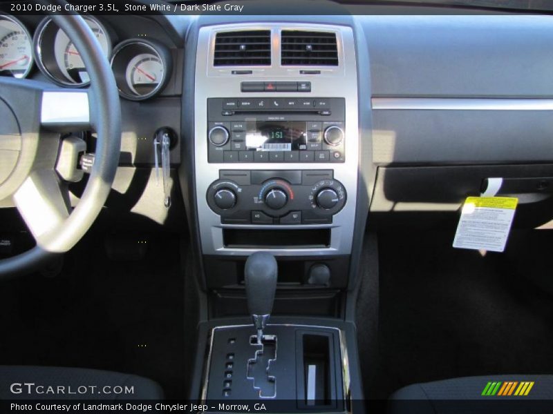 Stone White / Dark Slate Gray 2010 Dodge Charger 3.5L