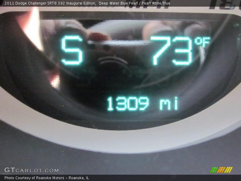 Deep Water Blue Pearl / Pearl White/Blue 2011 Dodge Challenger SRT8 392 Inaugural Edition