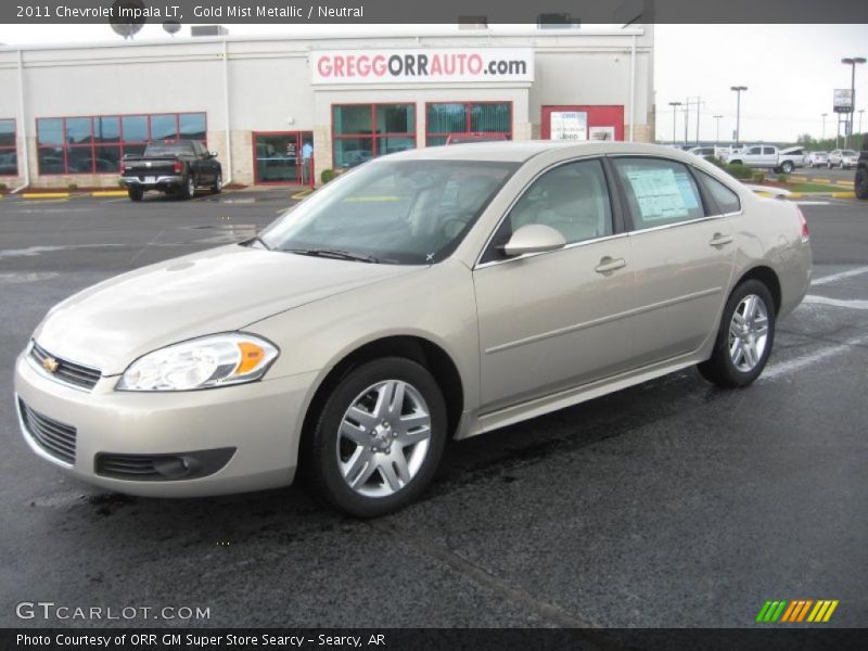 Gold Mist Metallic / Neutral 2011 Chevrolet Impala LT