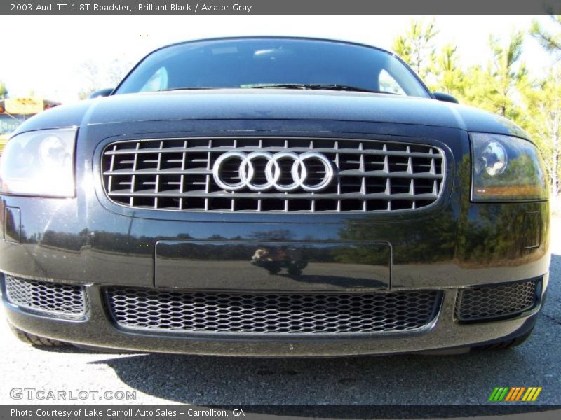 Brilliant Black / Aviator Gray 2003 Audi TT 1.8T Roadster