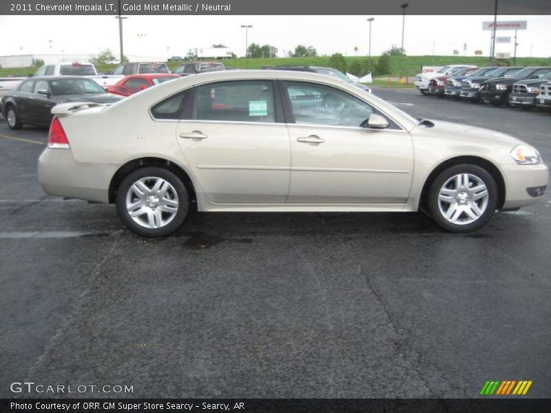Gold Mist Metallic / Neutral 2011 Chevrolet Impala LT