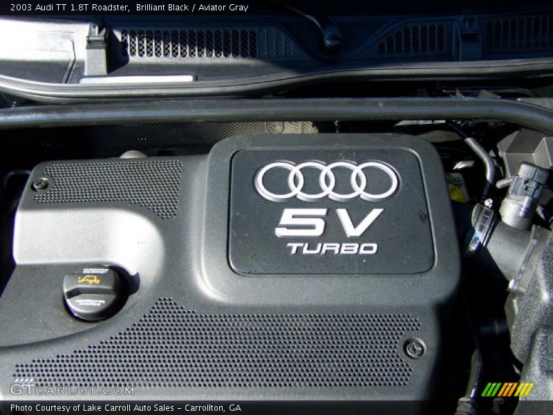 Brilliant Black / Aviator Gray 2003 Audi TT 1.8T Roadster