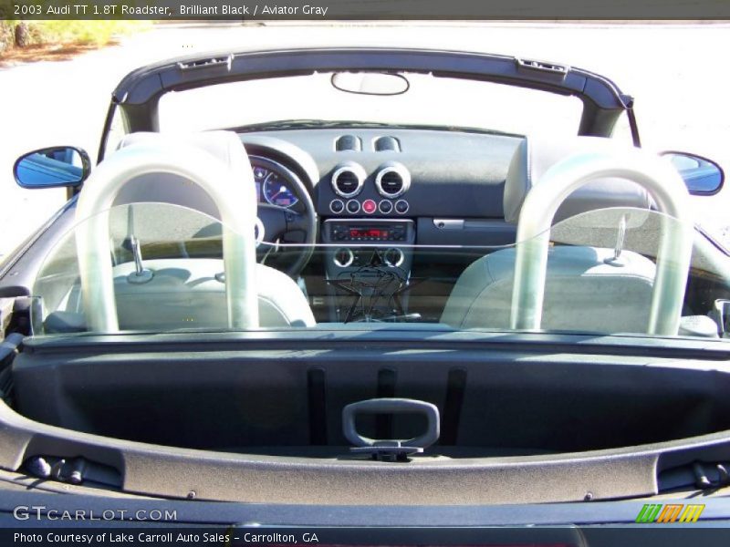 Brilliant Black / Aviator Gray 2003 Audi TT 1.8T Roadster