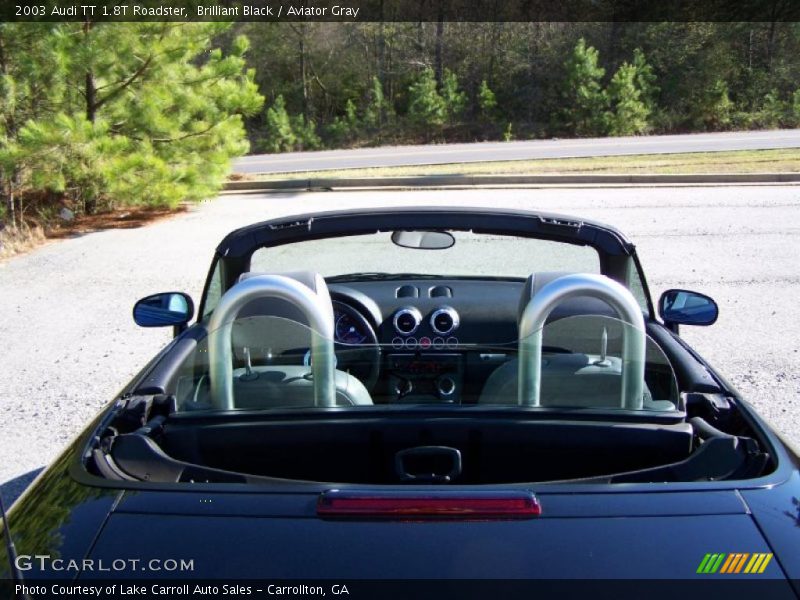 Brilliant Black / Aviator Gray 2003 Audi TT 1.8T Roadster